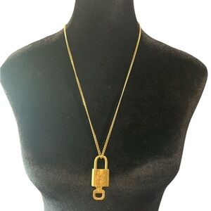 Louis Vuitton #301 Lock and Key on NWT Kinsley Armelle Gold Chain